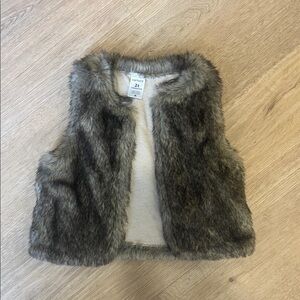 Carter's Brown Faux Fur Vest